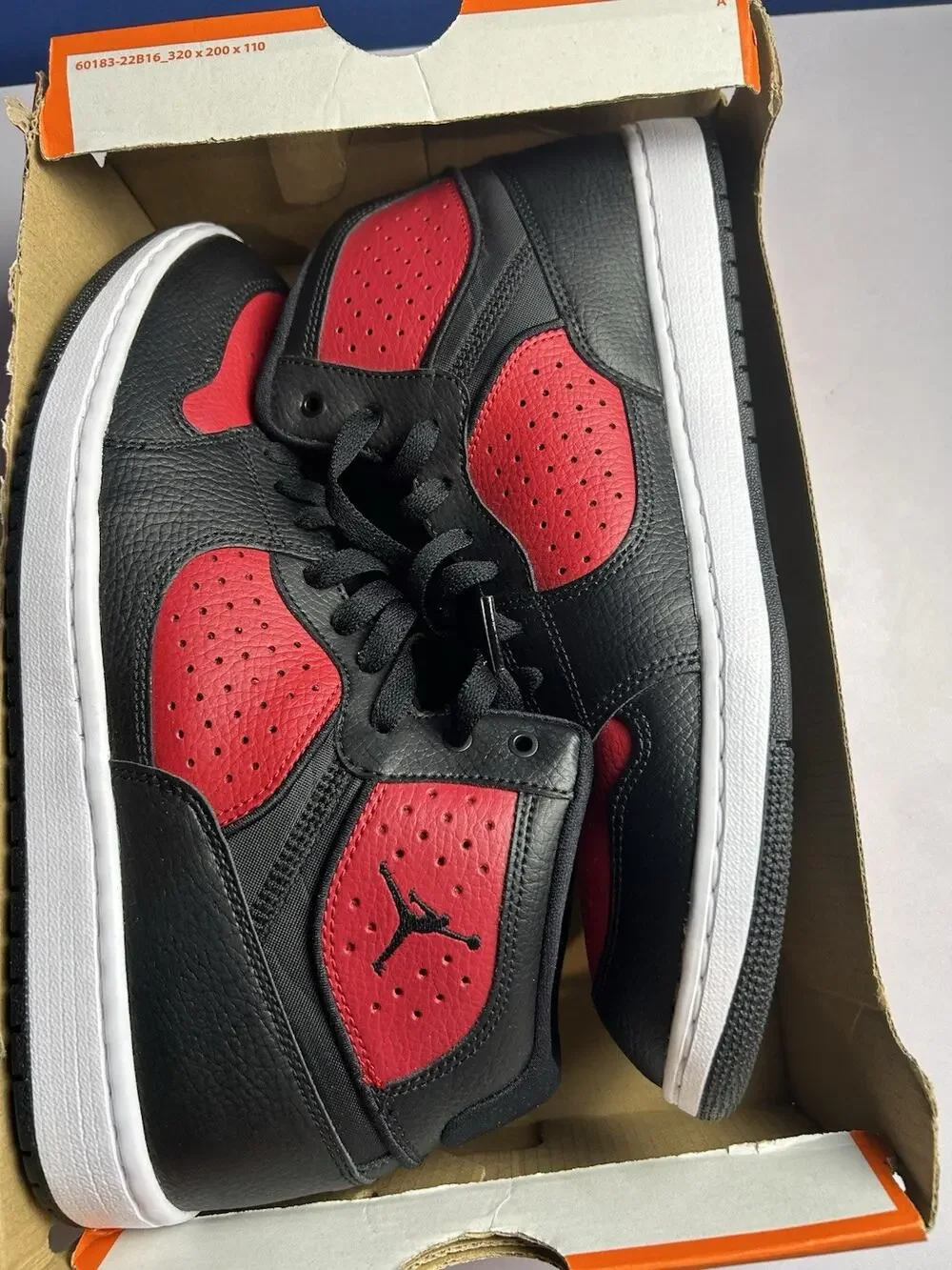 Jordan Jumpman Access Bred Black Red AR3762-006 Men’s Size 11 New ( No Box Top)